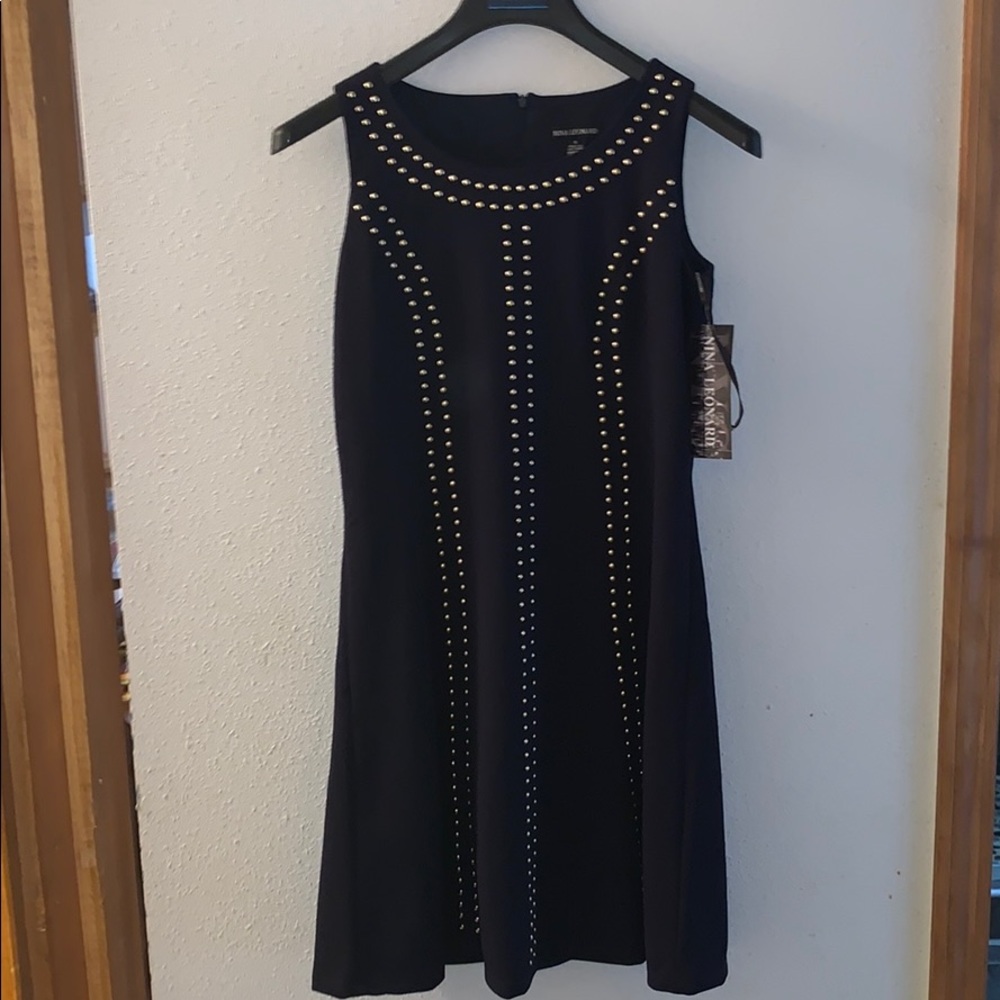 Navy blue and beaded dress